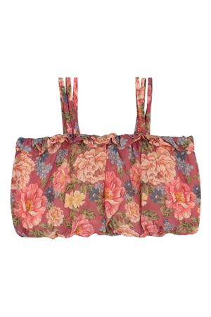 Floral print strappy top CHLOÉ KIDS | C2086146Y